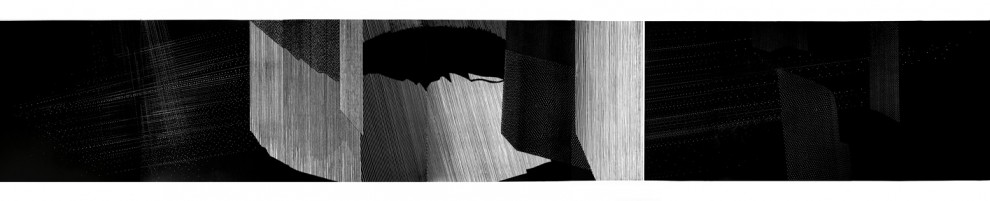 One print, 490x100 cm, consisting of 7 panels, 100x70 cm each | linocut