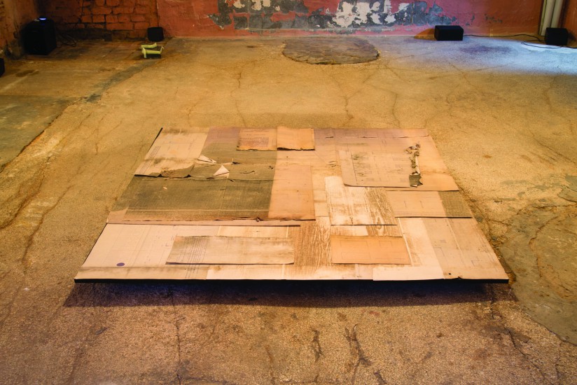 Instalation: graphic objects, sound