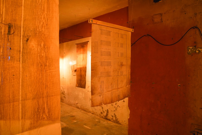 Instalation: graphic objects, sound