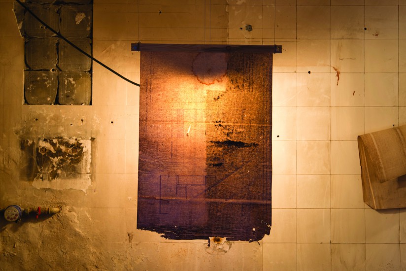 Instalation: graphic objects, sound
