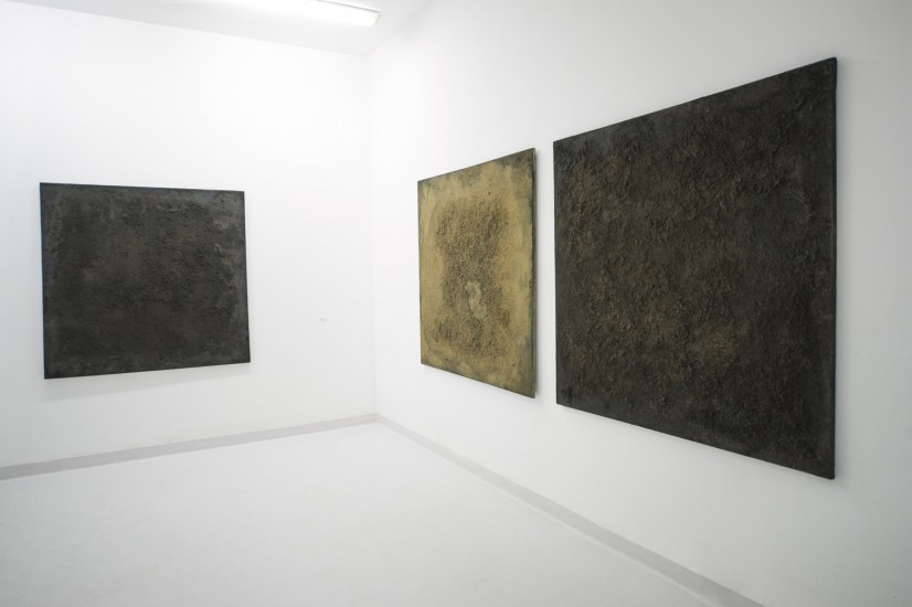 Grounded | structural painting on canvas | 140x140 cm