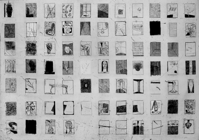 Crowd 1 | intaglio | 70×100 cm