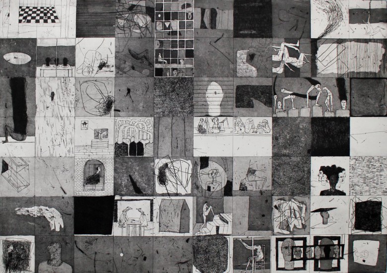 Crowd 2 | intaglio | 70×100 cm