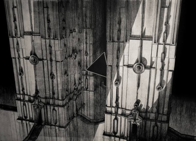 Sacral Structure | intaglio | 70x100 cm