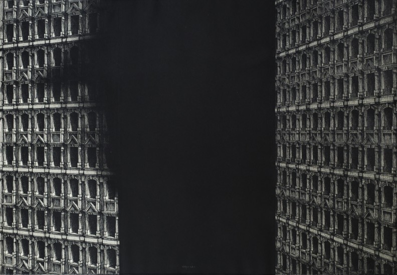 Habitable Structure – Decay | intaglio | 70x100 cm