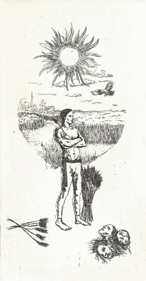 God Jaryło | etching |25x13 cm