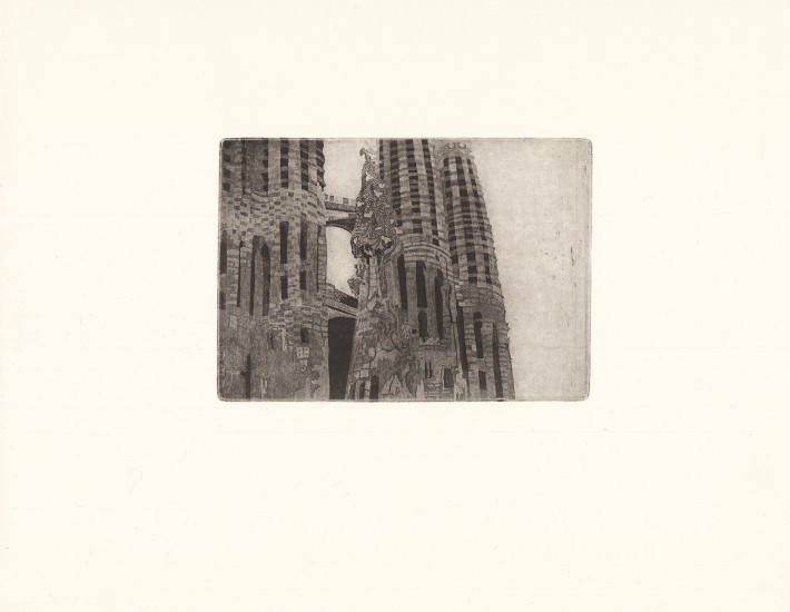Barcelona | aquatint | 11x15,5 cm
