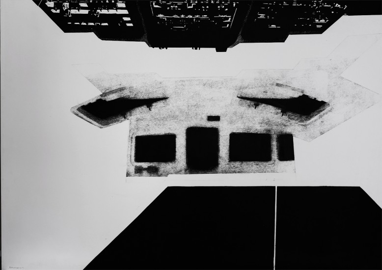 Postvisions (1) | intaglio, woodcut | 100x70 cm