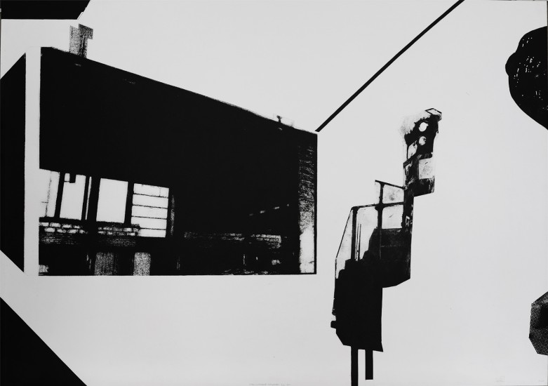 Postvisions (2) | intaglio, woodcut | 100x70 cm