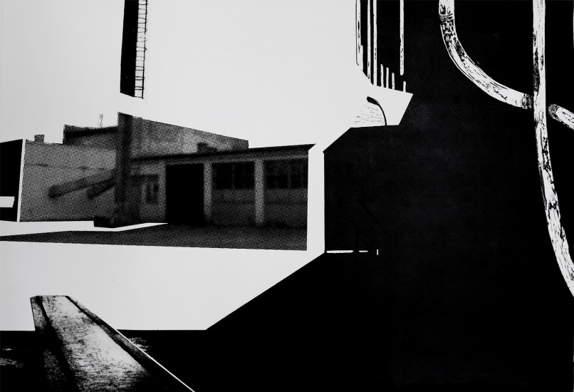 Postvisions (5) | intaglio, woodcut | 100x70 cm