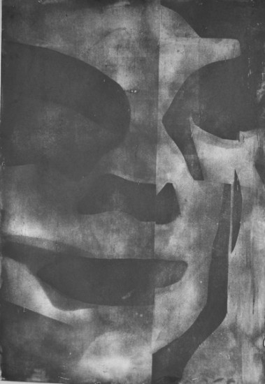 from the series: Self-portraits | etching | 100×70 cm | 2015