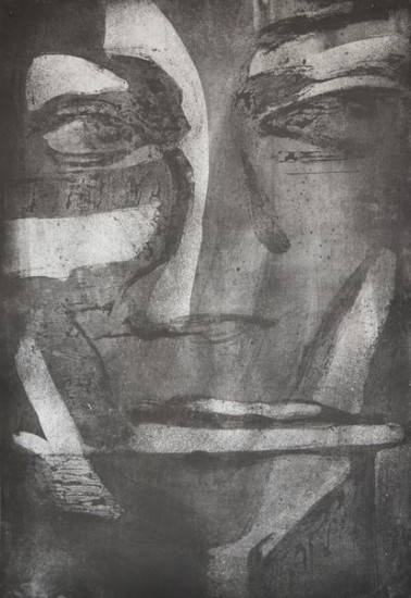 from the series: Self-portraits | etching | 100×70 cm | 2015