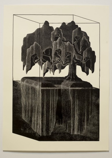 From the cycle: Capsules | linocut | 55x80cm