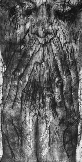 Self-portrait | aquatint, drypoint | 200x100cm