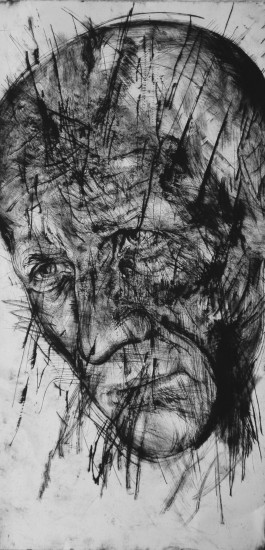 Self-portrait | aquatint, drypoint | 200x100cm