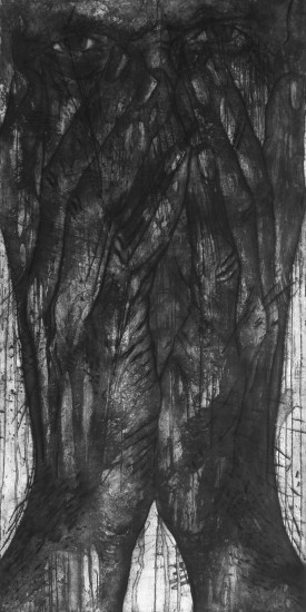 Self-portrait | aquatint, drypoint | 200x100cm