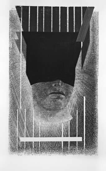 Soul blindness | plastercut, woodcut | 122,5x76cm | 2016
