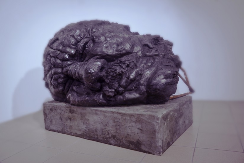 John the Bapotist's head | sculpture dyed epoxy resin | 2016