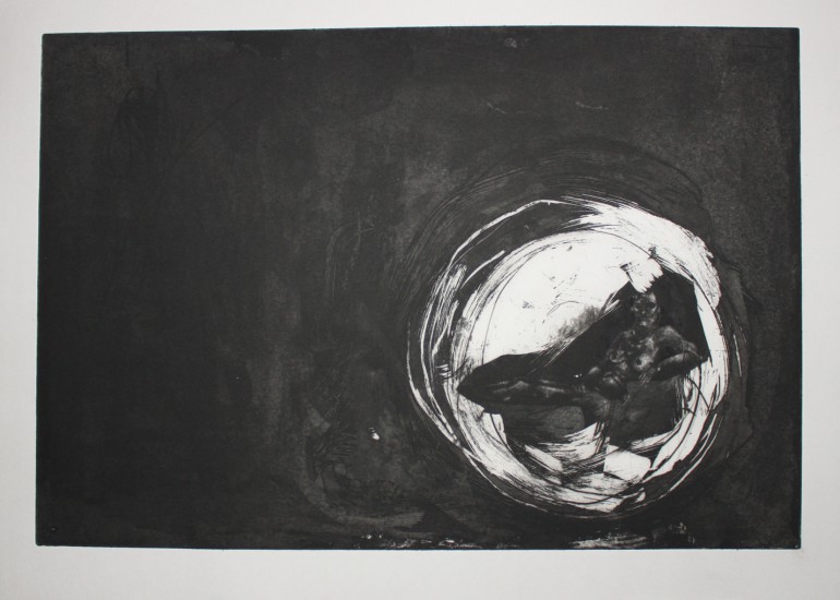 Catch Uncatchable | intaglio | 50x70cm