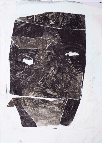 Mask | intaglio, collage | 70x50cm | 2016