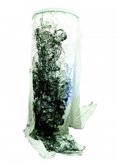 J.Kwaśniak | Kolumna III | linoryt | 100x400 | 2015