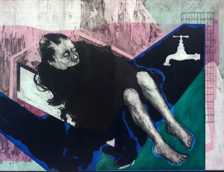 Bathroom | Intaglio | 100x135 | 2017